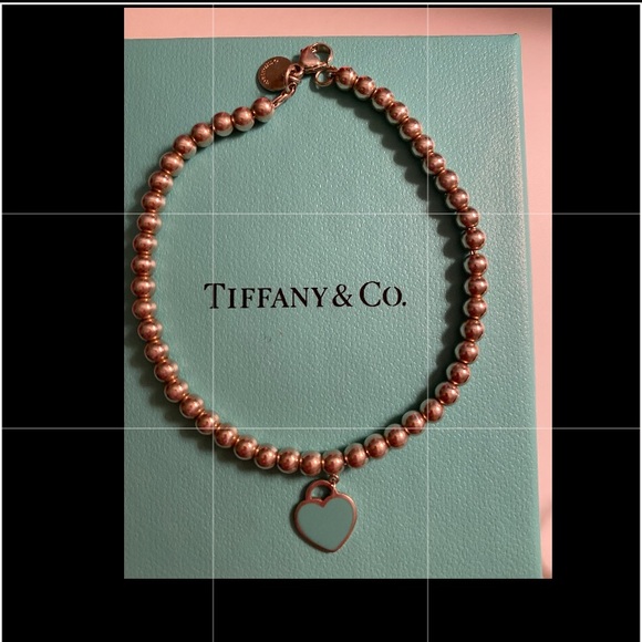 Tiffany Mini Heart silver bracelet blue heart - Picture 6 of 6